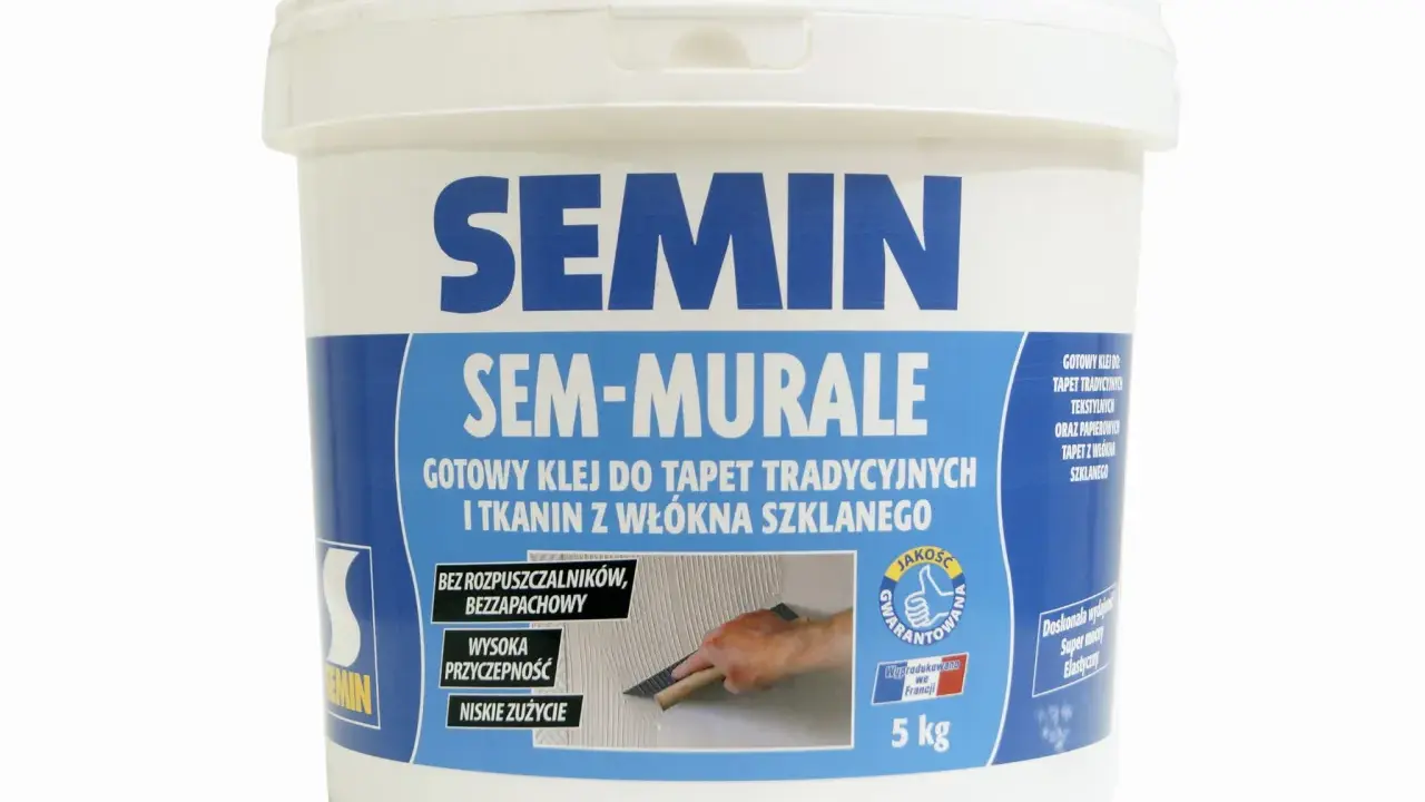 Gotowy klej do tapet SEM-MURALE. Bez rozpuszczalników, bezzapachowy, wysoka przyczepność. Jaki klej do tapet wybrać? Ten jest świetny!