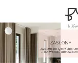 Eleganckie zasłony do szyny sufitowej w odcieniu taupe, tworzące przytulną atmosferę. Dowiedz się, jakie firany do szyny sufitowej wybrać.