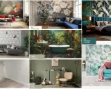 Inspiracje do wnętrz z tapetami winylowymi: bujna dżungla, kwiatowe motywy, geometryczne wzory i eleganckie kolory.