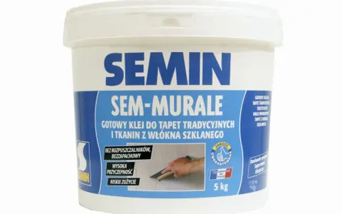 Gotowy klej do tapet SEM-MURALE. Bez rozpuszczalników, bezzapachowy, wysoka przyczepność. Jaki klej do tapet wybrać? Ten jest świetny!