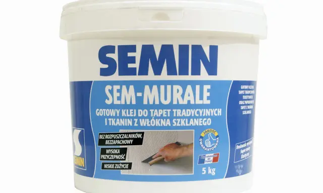 Gotowy klej do tapet SEM-MURALE. Bez rozpuszczalników, bezzapachowy, wysoka przyczepność. Jaki klej do tapet wybrać? Ten jest świetny!